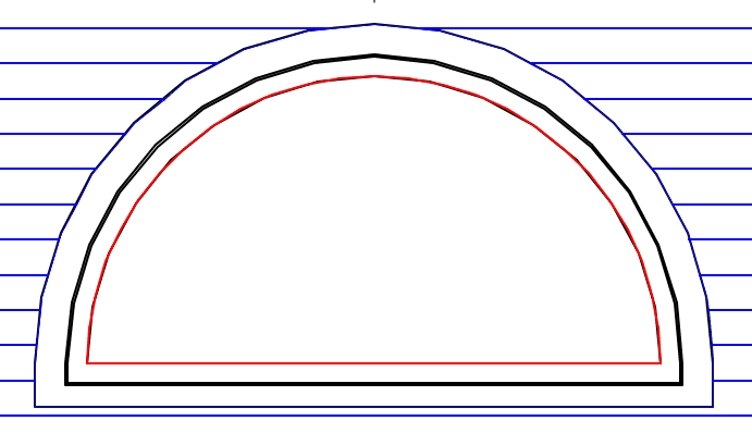 Trace the shape of the window