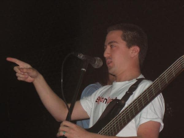 Jared yelling at the audience